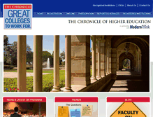 Tablet Screenshot of chroniclegreatcolleges.com